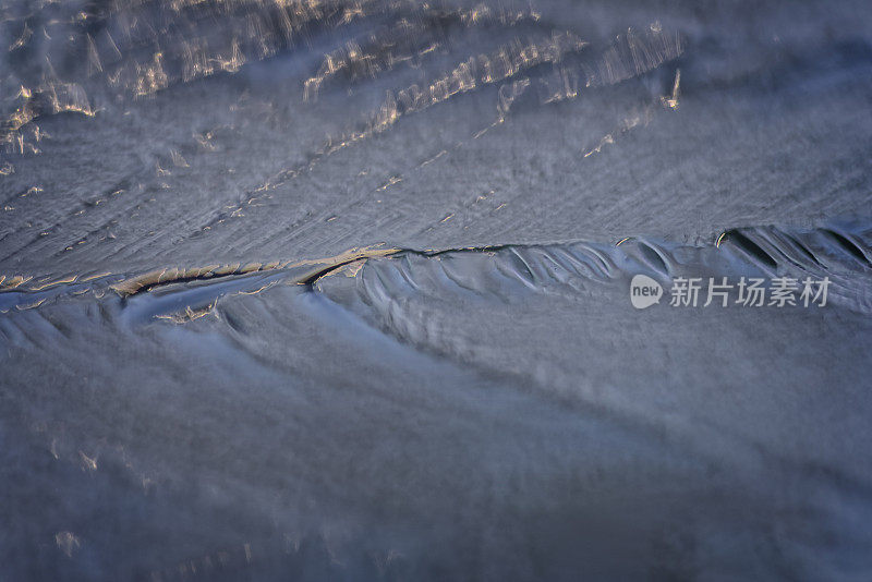 冰冻水的特写镜头