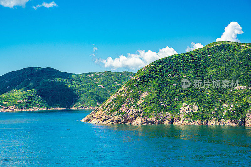 香港鹤咀地区的海景