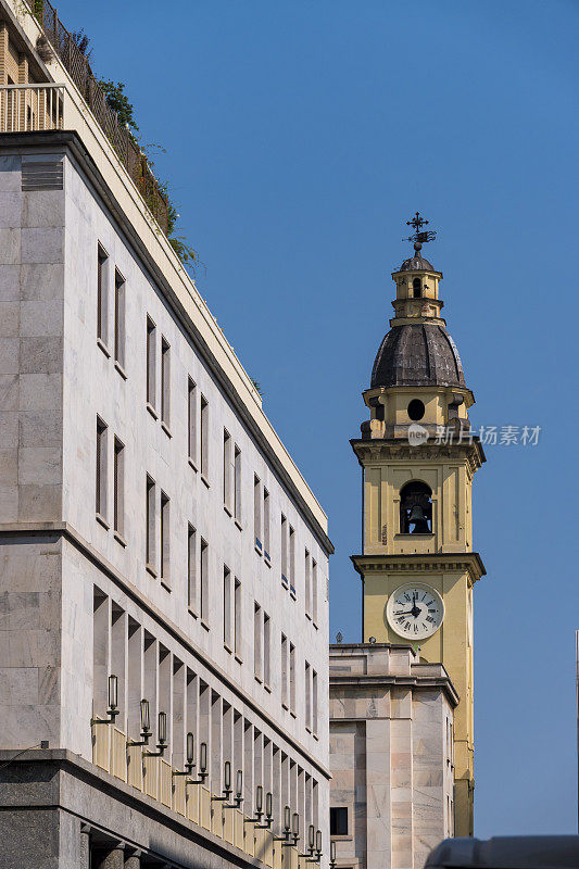 意大利都灵圣卡洛博罗梅奥的钟楼