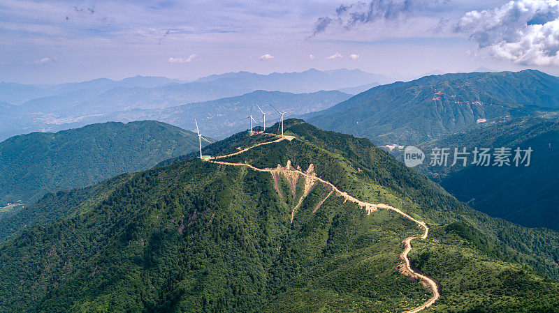 山区大规模风力发电