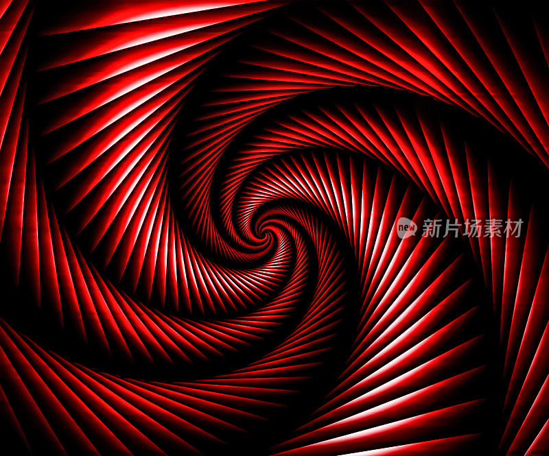 红色3D圆形错觉