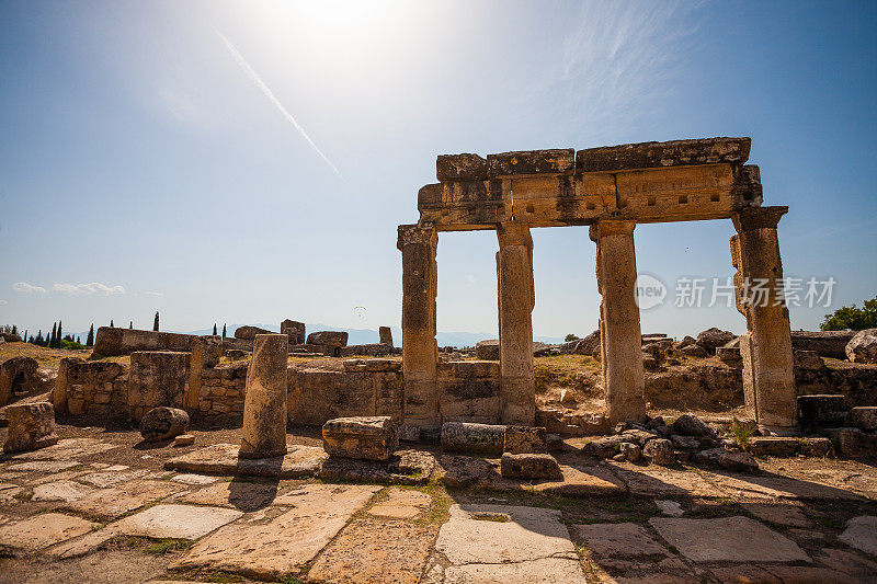 希拉波利斯古城在Pamukkale