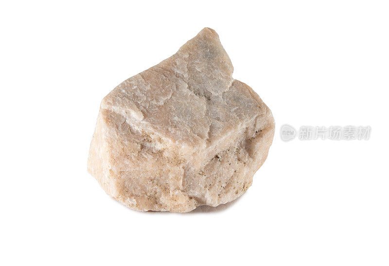 正长石未经处理的正长石碎片，表面呈粉红色的颗粒状