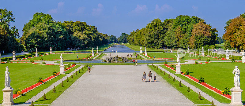 慕尼黑尼芬堡城堡公园(德国巴伐利亚州)