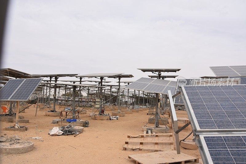 太阳能电池板的实验基地