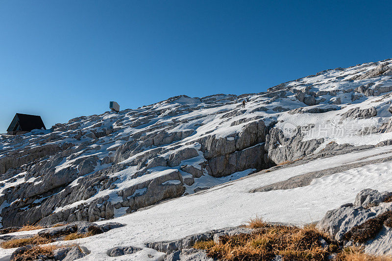 日落的朱利安雪山，特里格拉夫国家公园，卡宁，Primorska，斯洛文尼亚，欧洲