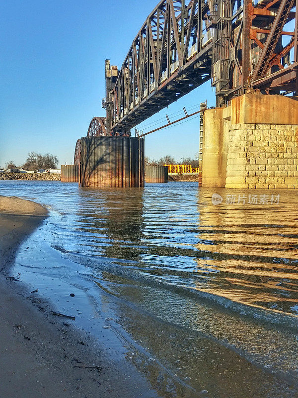阿肯色州小石城，海岸线，克林顿总统公园步行桥