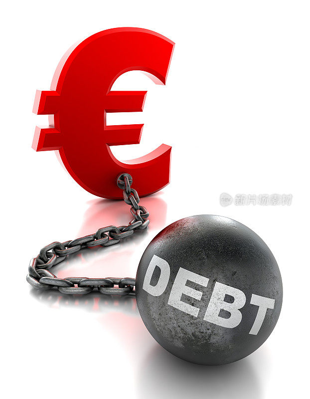 欧元被绑在债务的球链上孤立