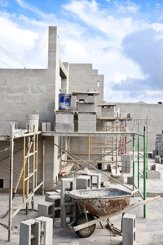 新家园的建筑工地