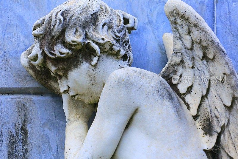 年轻的睡眠，悲伤和脆弱的天使，雷克莱塔墓地，布宜诺斯艾利斯
