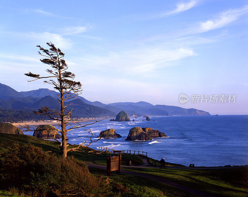 坎农海滩，俄勒冈海岸，干草堆岩，4x5