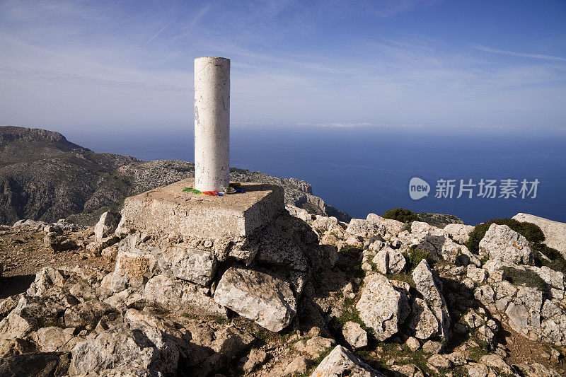 马略卡岛Tramuntana山脉Galatzó的山峰