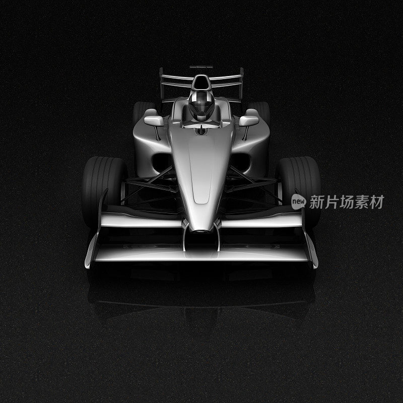 3D白色F1赛车