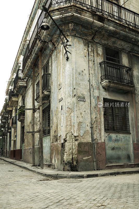 古巴哈瓦那老城的房屋