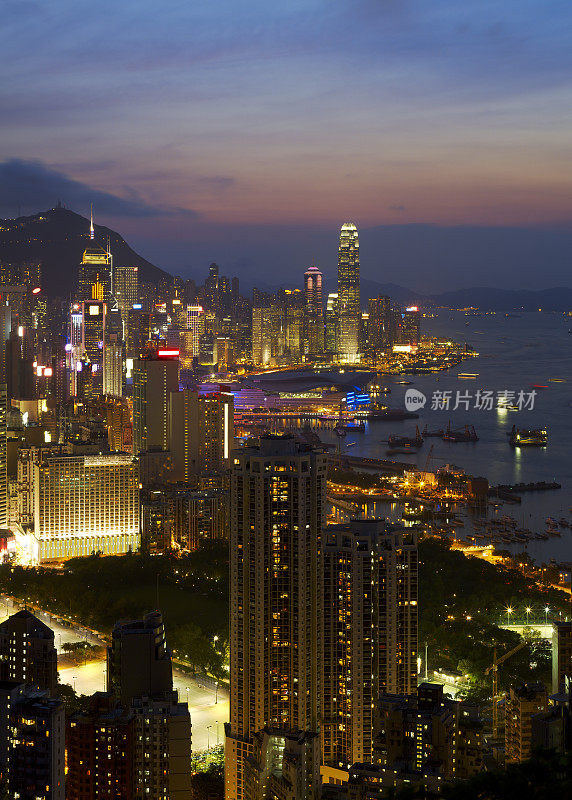 香港岛夜景