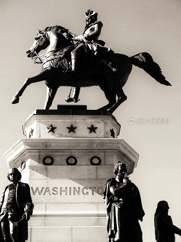 乔治·华盛顿马术纪念碑，州议会大厦，弗吉尼亚州里士满州议会大厦