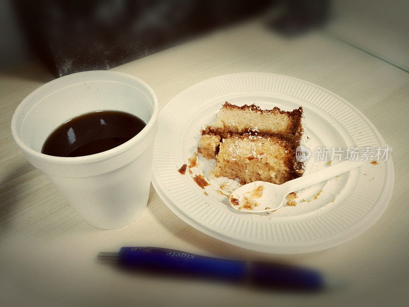 咖啡和蛋糕