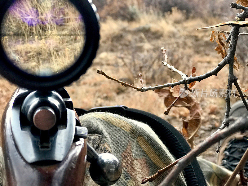 高海拔狩猎步枪和范围西科罗拉多