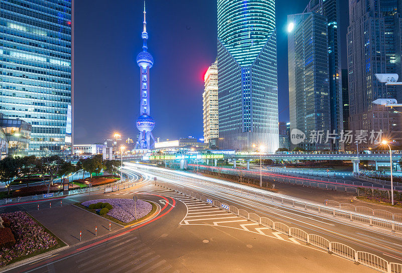 上海陆家嘴夜景