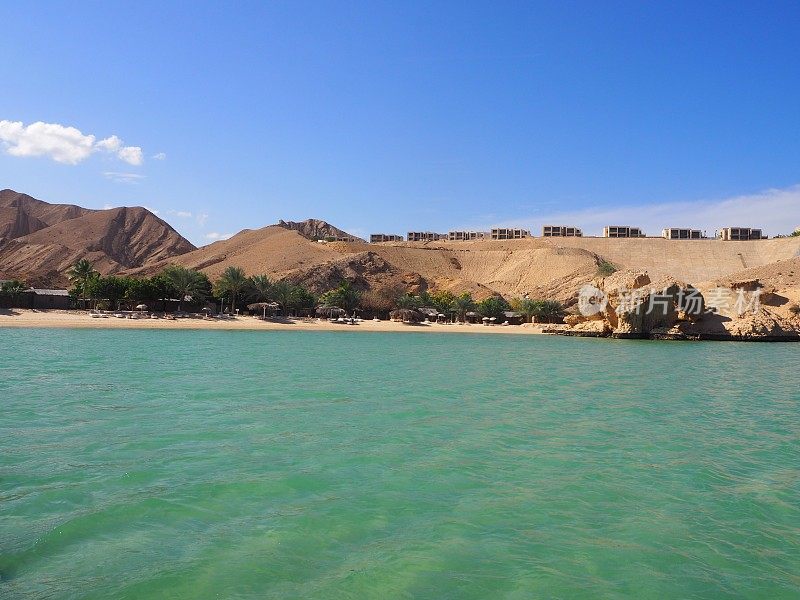 阿曼苏丹马斯喀特的海滩和海岸线