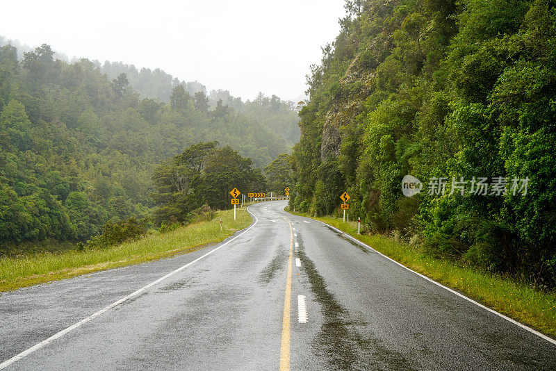 6号国道，布勒河上布勒峡谷路，新西兰西海岸