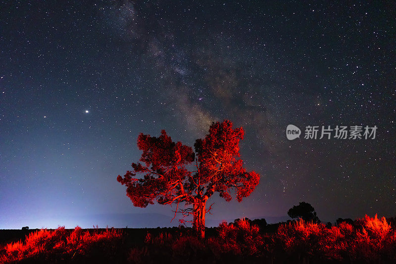 银河夜景天文摄影