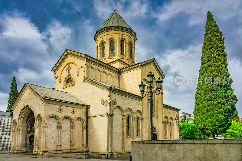 格鲁吉亚第比利斯市中心的格鲁吉亚东正教教堂