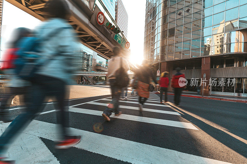 台北市中心的人行横道