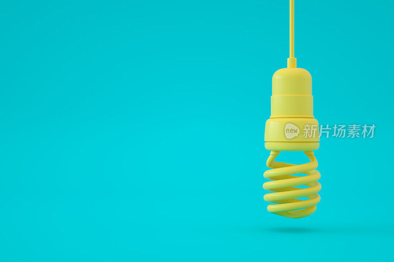 灯泡，节能，不同创意概念