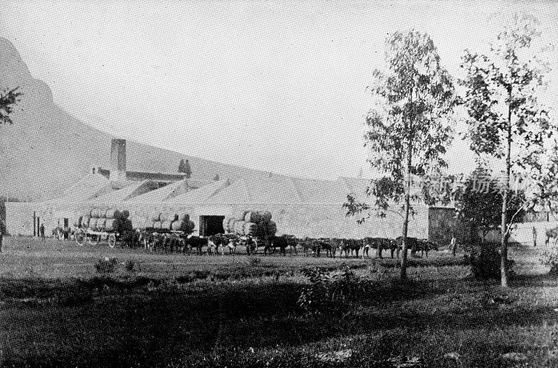 第二次布尔战争中的英国兵营，南非莱迪史密斯——19世纪
