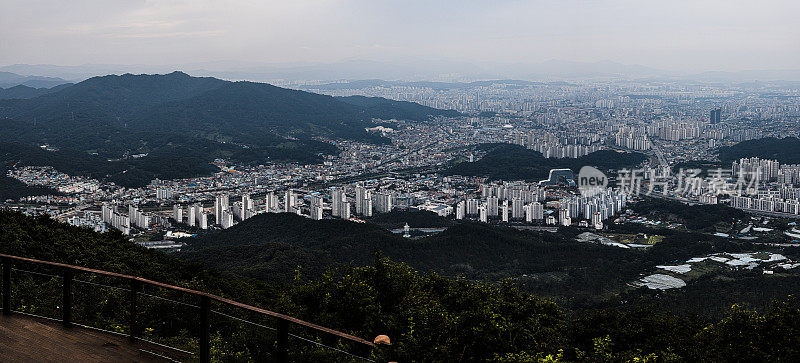 大田市的城市风景