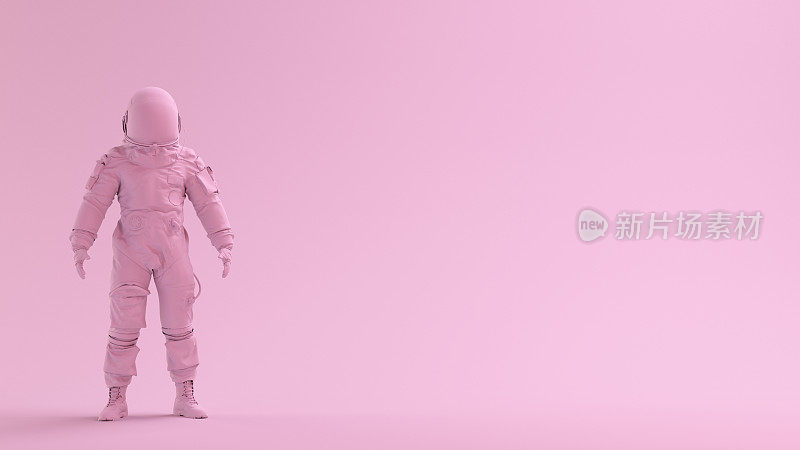 粉色系列的宇航员