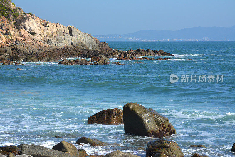 香港塔门(草岛)的石海岸