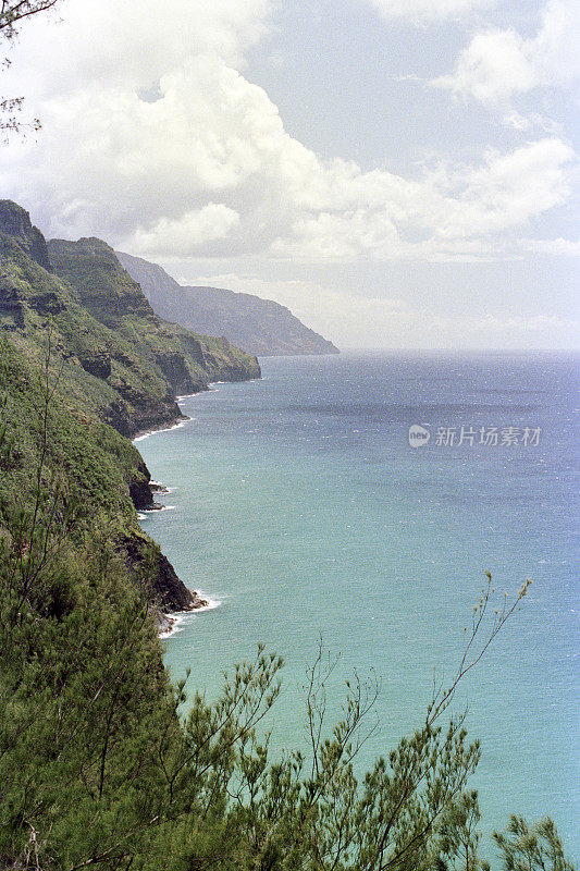 夏威夷海滩海岸线电影照片