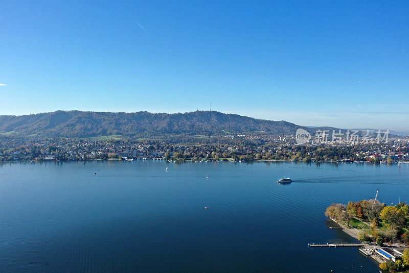 苏黎世湖和Uetliberg