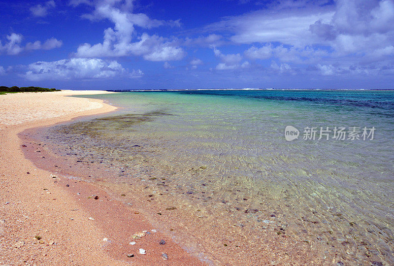 天堂发现:宁静的里安贝尔海滩，萨凡纳区，毛里求斯