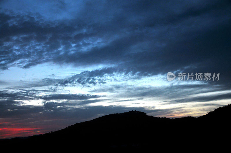 龙泉山日落