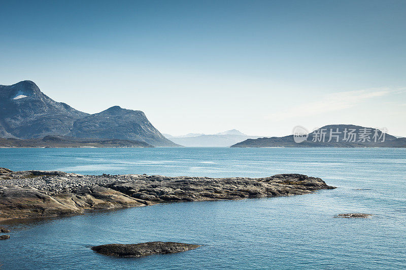 格陵兰努克戈德塔布峡湾海岸