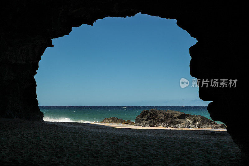 Hanakapi'ai海滩熔岩管洞穴