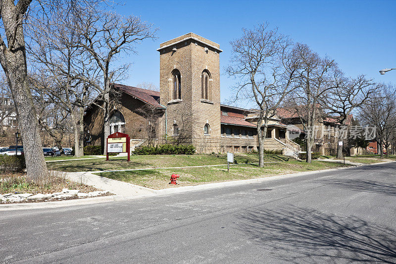 芝加哥摩根公园的地标教堂