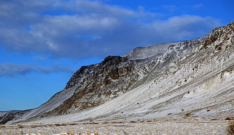 冰岛:Hveragerði附近的山
