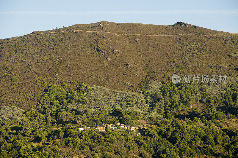 山地景观和村庄