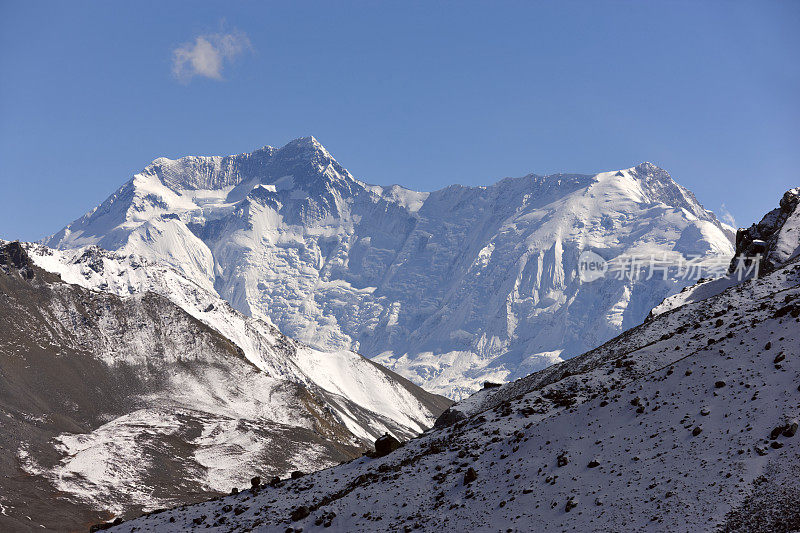 珠穆朗玛峰。安纳普尔纳峰。道拉吉里。Lhotse。尼泊尔的动机