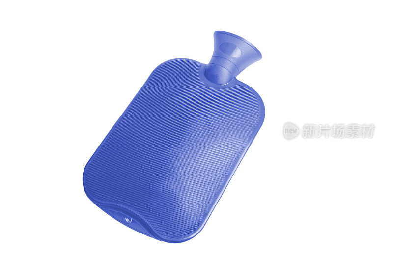 蓝色热水瓶，孤立在白色背景上(XXL)