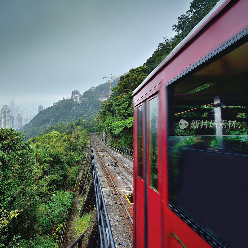 香港太平山著名的山顶缆车