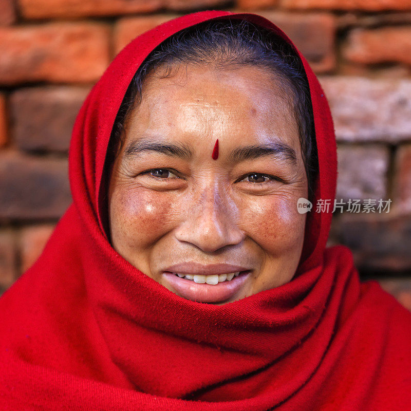 尼泊尔妇女的肖像