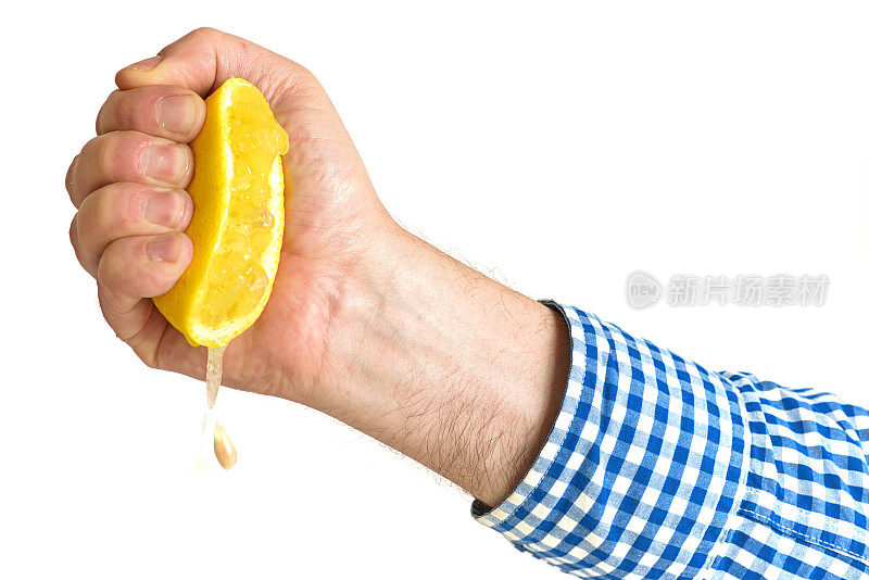 挤压柠檬