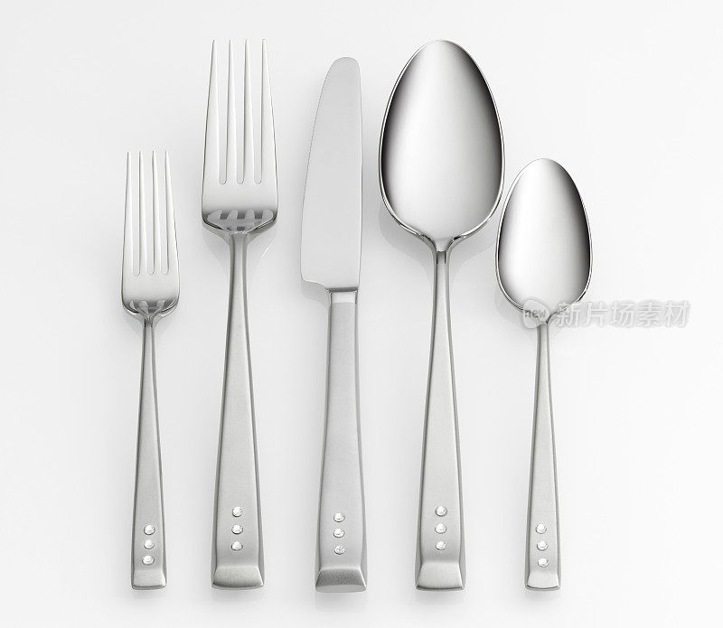 一套叉子、刀和勺子