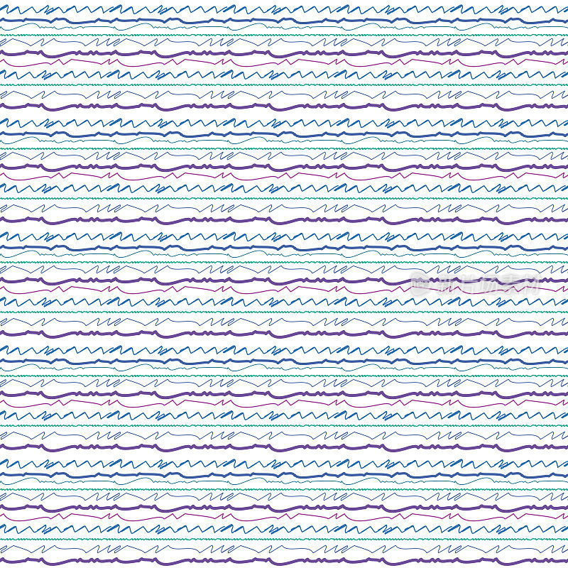 无缝涂鸦条纹图案背景
