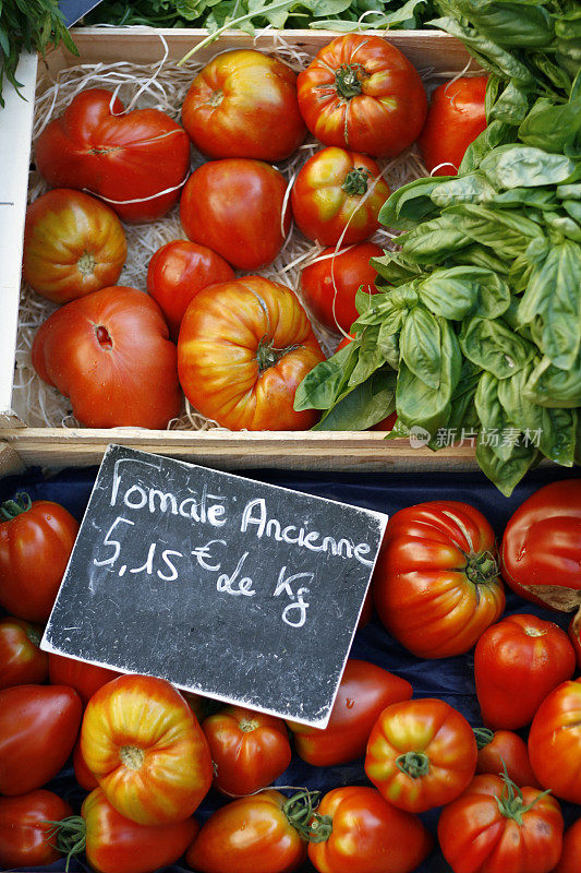 在市场上:西红柿